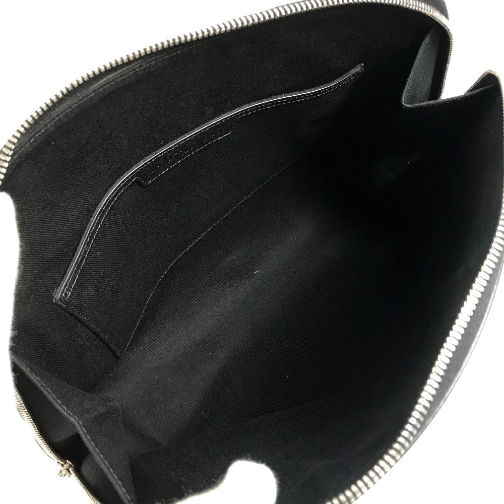 Berluti Escapade Logo Pouch Bag Second Bag Clutch Bag Leather Unisex Black