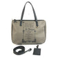 BVLGARI Collezione S.Bulgari Logo Bag Crossbody 2-way Bag Tote Bag Shoulder Bag PVC/Leather Unisex Gray
