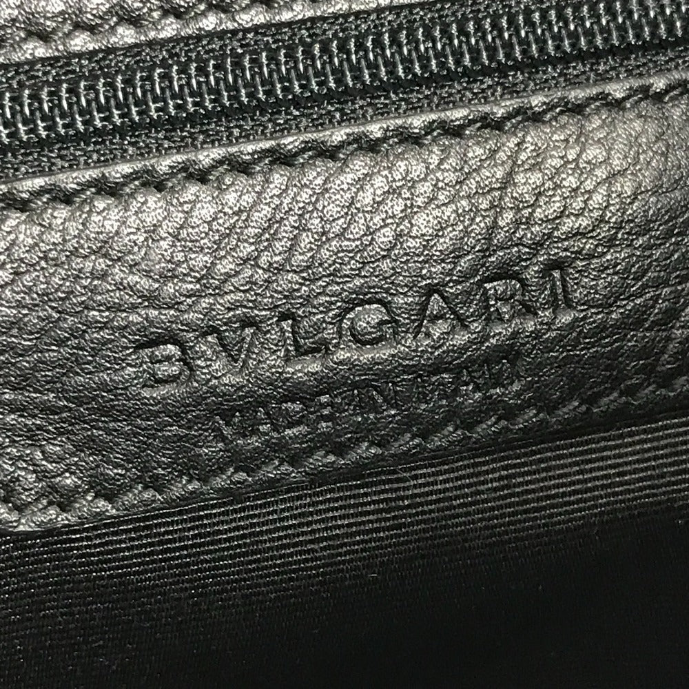 BVLGARI Collezione S.Bulgari Logo Bag Crossbody 2-way Bag Tote Bag Shoulder Bag PVC/Leather Unisex Gray