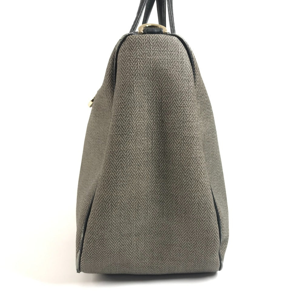 BVLGARI Collezione S.Bulgari Logo Bag Crossbody 2-way Bag Tote Bag Shoulder Bag PVC/Leather Unisex Gray