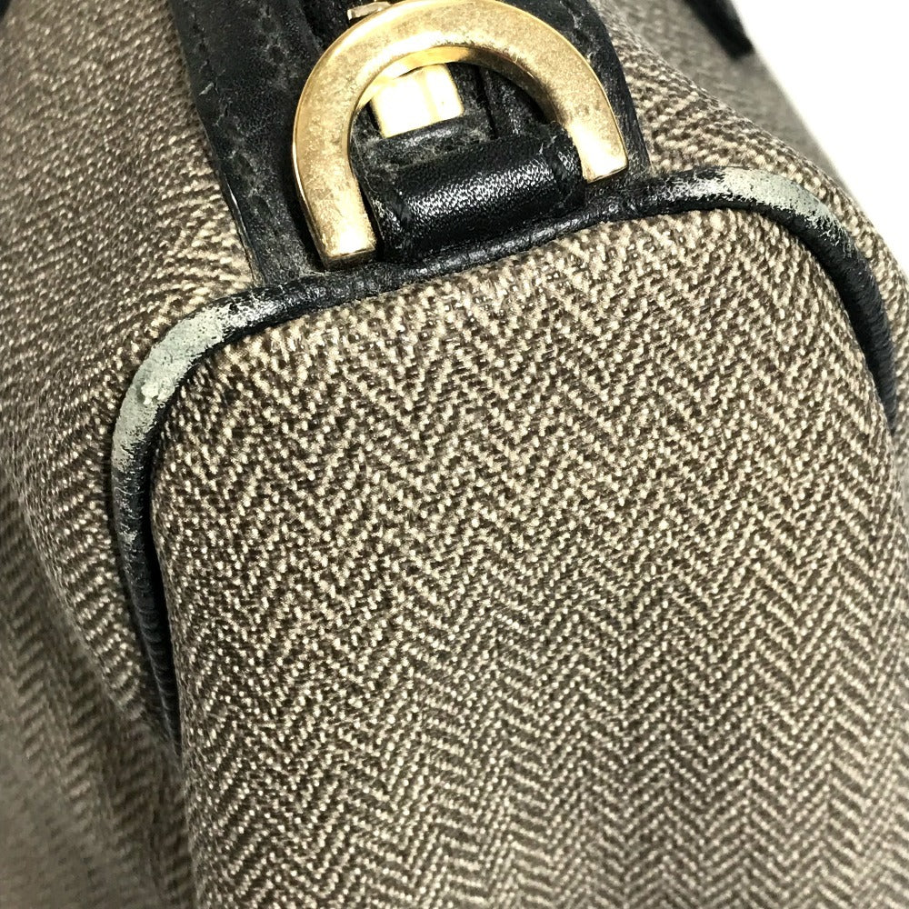 BVLGARI Collezione S.Bulgari Logo Bag Crossbody 2-way Bag Tote Bag Shoulder Bag PVC/Leather Unisex Gray