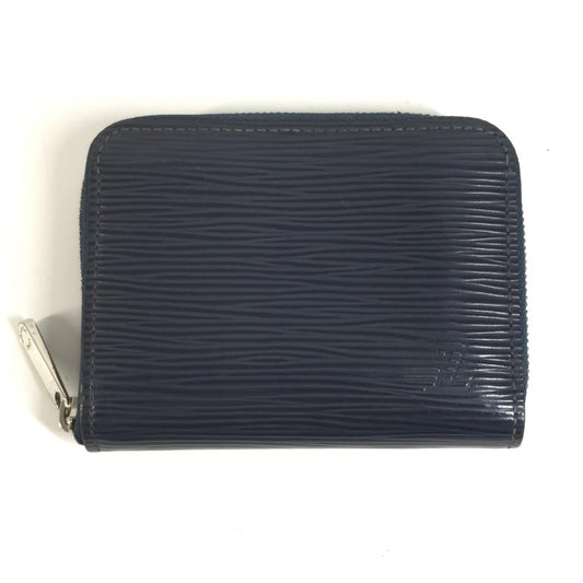 LOUIS VUITTON M60384 Epi Zippy Coin Purse Zippy Coin Purse Wallet Coin Holder Round Fastener Coin Case Epi Leather Unisex Indigo Blue Blue