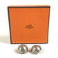 HERMES Zodiac Accessories Jewelry Earrings Metal Unisex Silver