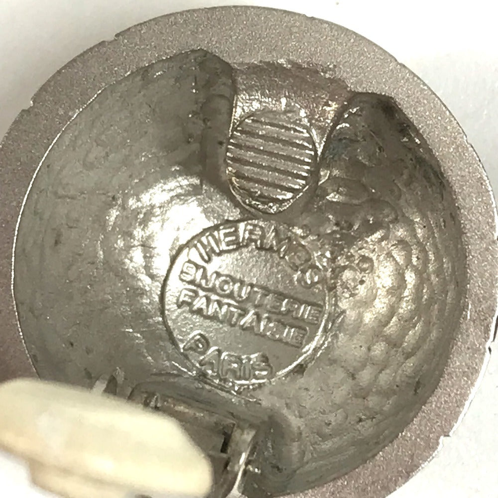 HERMES Zodiac Accessories Jewelry Earrings Metal Unisex Silver