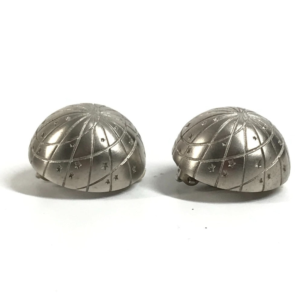 HERMES Zodiac Accessories Jewelry Earrings Metal Unisex Silver