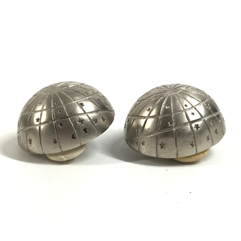 HERMES Zodiac Accessories Jewelry Earrings Metal Unisex Silver