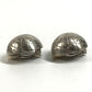 HERMES Zodiac Accessories Jewelry Earrings Metal Unisex Silver