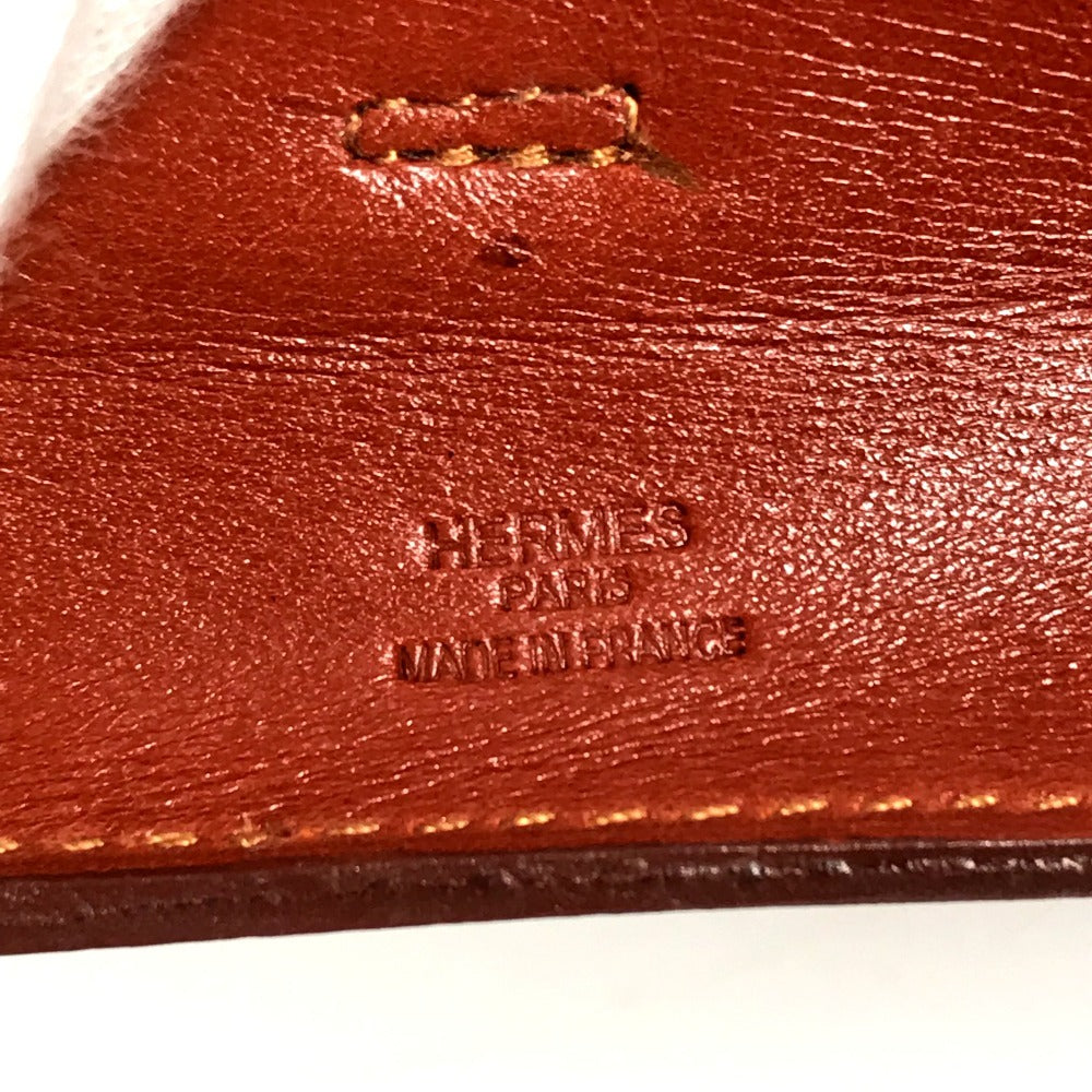 HERMES Vintage Onimetou Bag Crossbody Pochette Shoulder Bag Leather Unisex Brown