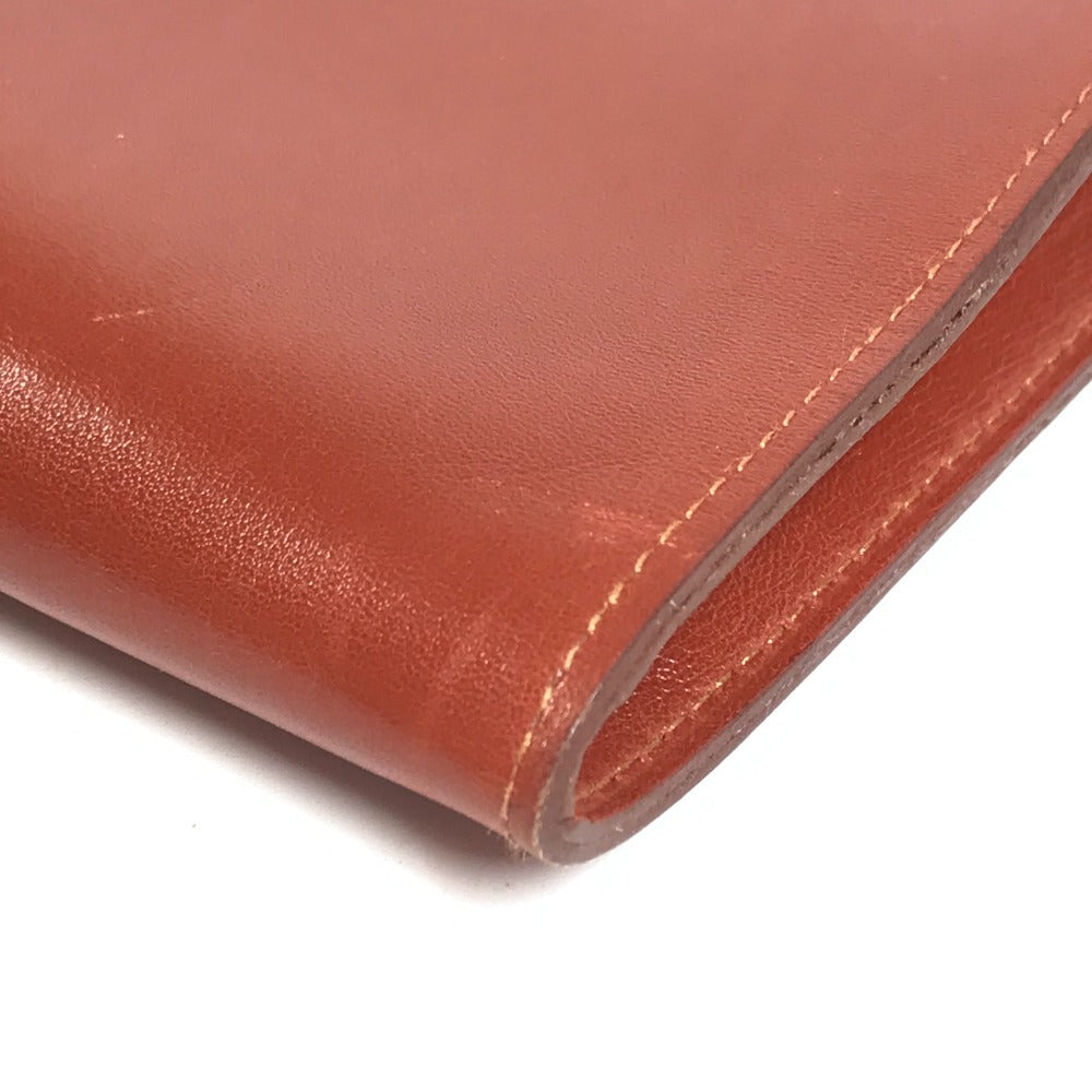 HERMES Vintage Onimetou Bag Crossbody Pochette Shoulder Bag Leather Unisex Brown