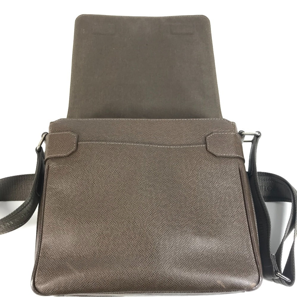 LOUIS VUITTON M32688 Taiga Miro Bag Crossbody Flap Messenger Bag Shoulder Bag Taiga Leather Unisex Brown