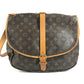 LOUIS VUITTON M42254 モノグラム ソミュール35 ソミュール35 カバン バッグ 斜め掛け フラップ ショルダーバッグ モノグラムキャンバス ユニセックス ブラウン