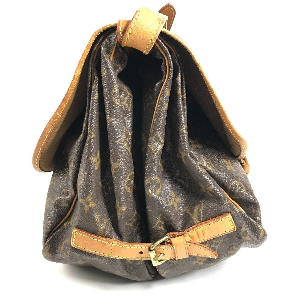 LOUIS VUITTON M42254 モノグラム ソミュール35 ソミュール35 カバン バッグ 斜め掛け フラップ ショルダーバッグ モノグラムキャンバス ユニセックス ブラウン
