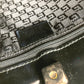 GUCCI 001 4231 Vintage Logo Stripe Bag Shoulder Tote Shoulder Bag Canvas Unisex Black