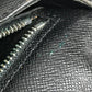 LOUIS VUITTON M30782 Taiga Selenga Bag, Strap, Flap Pouch, Clutch Bag, Second Bag, Taiga Leather, Men's, Ardoise, Black