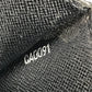 LOUIS VUITTON M30782 Taiga Selenga Bag, Strap, Flap Pouch, Clutch Bag, Second Bag, Taiga Leather, Men's, Ardoise, Black