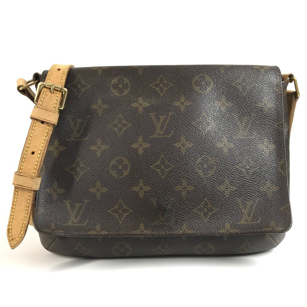 LOUIS VUITTON M51388 Monogram Musette Tango Slant Flap Shoulder Bag Monogram Canvas Unisex Brown