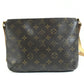 LOUIS VUITTON M51388 Monogram Musette Tango Slant Flap Shoulder Bag Monogram Canvas Unisex Brown