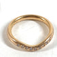TIFFANY&Co. K18 18K WG Curved Band Ring 9P Accessories Jewelry Diamond Diamond Ring Au750 Ladies Pink Gold