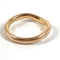 TIFFANY&Co. K18 18K WG Curved Band Ring 9P Accessories Jewelry Diamond Diamond Ring Au750 Ladies Pink Gold