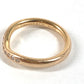 TIFFANY&Co. K18 18K WG Curved Band Ring 9P Accessories Jewelry Diamond Diamond Ring Au750 Ladies Pink Gold