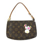 LOUIS VUITTON M51981 Monogram Panda Pochette Accessoires by Takashi Murakami. Accessory pouch, handbag, shoulder bag, Monogram canvas, women's, brown.