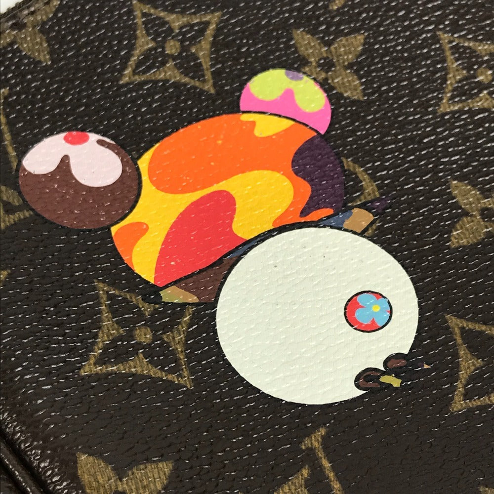 LOUIS VUITTON M51981 Monogram Panda Pochette Accessoires by Takashi Murakami. Accessory pouch, handbag, shoulder bag, Monogram canvas, women's, brown.