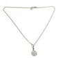 BVLGARI Gold K18 18K WG Bvlgari Bvlgari Logo Diamond Accessories Jewelry Necklace WG750 Unisex Silver
