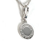 BVLGARI Gold K18 18K WG Bvlgari Bvlgari Logo Diamond Accessories Jewelry Necklace WG750 Unisex Silver