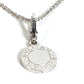 BVLGARI Gold K18 18K WG Bvlgari Bvlgari Logo Diamond Accessories Jewelry Necklace WG750 Unisex Silver