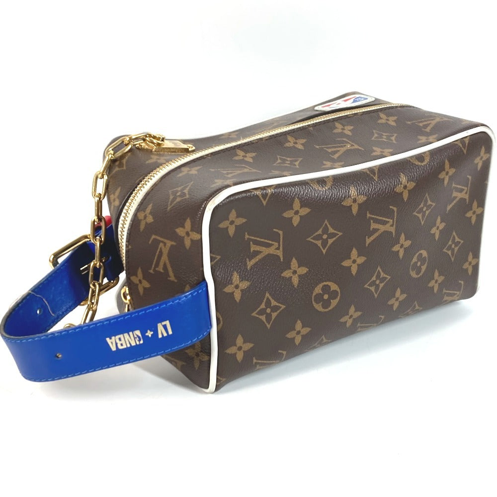 LOUIS VUITTON M45588 Monogram NBA Collaboration Cloak Dopp Kit Bag Pouch Clutch Bag Chain Second Bag Monogram Canvas Unisex Brown