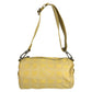 CHANEL New Travel Line Cylinder CC Coco Mark Logo Bag Shoulder Bag Nylon Canvas Unisex Yellow