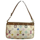 LOUIS VUITTON M92649 モノグラムマルチカラー ポシェットアクセソワール アクセサリーポーチ 肩掛け ハンドバッグ ショルダーバッグ モノグラムマルチカラーキャンバス レディース ブロン ホワイト