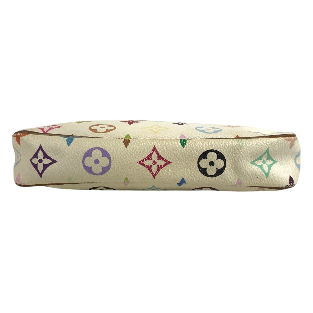 LOUIS VUITTON M92649 モノグラムマルチカラー ポシェットアクセソワール アクセサリーポーチ 肩掛け ハンドバッグ ショルダーバッグ モノグラムマルチカラーキャンバス レディース ブロン ホワイト