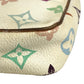 LOUIS VUITTON M92649 モノグラムマルチカラー ポシェットアクセソワール アクセサリーポーチ 肩掛け ハンドバッグ ショルダーバッグ モノグラムマルチカラーキャンバス レディース ブロン ホワイト