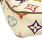 LOUIS VUITTON M92649 モノグラムマルチカラー ポシェットアクセソワール アクセサリーポーチ 肩掛け ハンドバッグ ショルダーバッグ モノグラムマルチカラーキャンバス レディース ブロン ホワイト