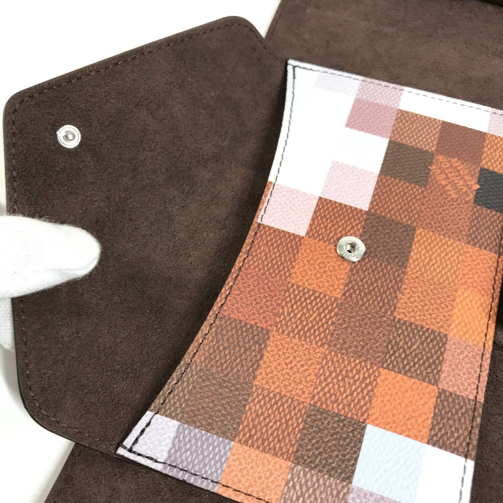 LOUIS VUITTON GI1137 Pixel Folder Mark Cow Camouflage Bag Clutch Bag Pouch Clutch Bag Leather Unisex Brown
