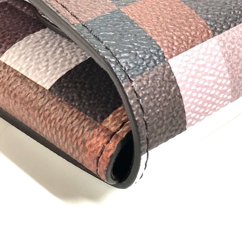 LOUIS VUITTON GI1137 Pixel Folder Mark Cow Camouflage Bag Clutch Bag Pouch Clutch Bag Leather Unisex Brown