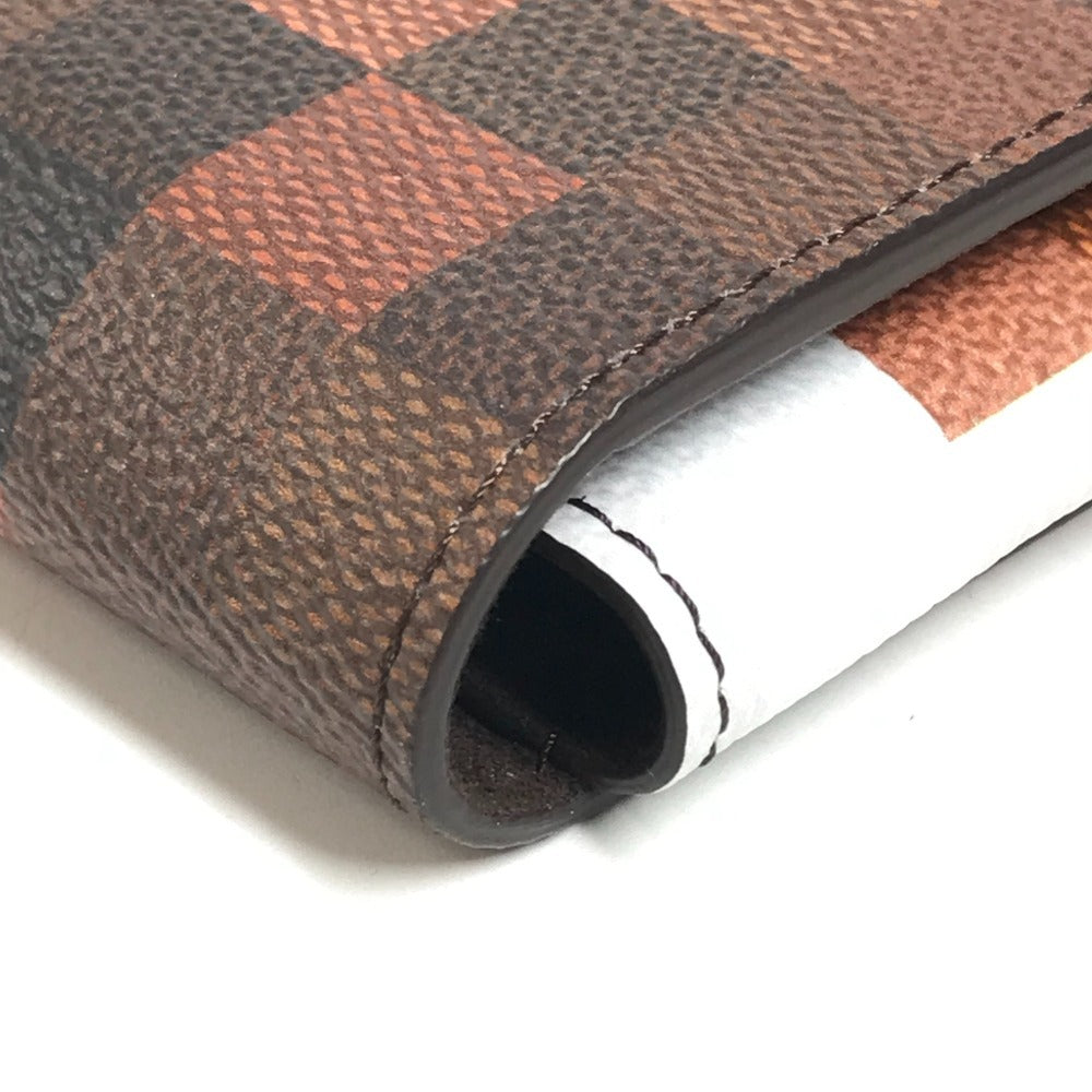 LOUIS VUITTON GI1137 Pixel Folder Mark Cow Camouflage Bag Clutch Bag Pouch Clutch Bag Leather Unisex Brown