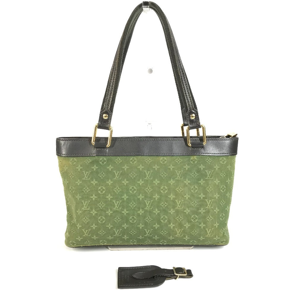 LOUIS VUITTON M92682 Monogram Mini Lucille PM Shoulder Bag, Handbag, or Tote Bag in Monogram Mini Canvas, Unisex, Khaki