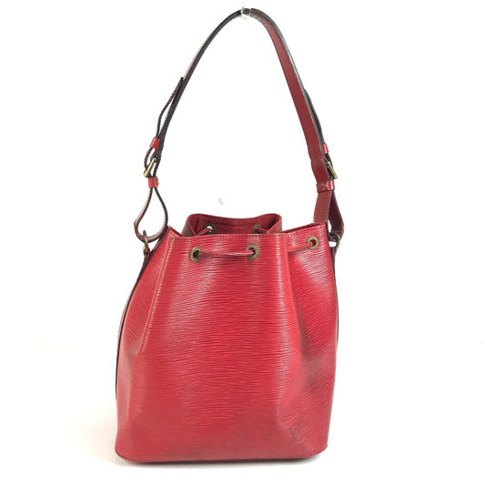 LOUIS VUITTON M44107 Epi Petit Noe Bag One Shoulder Drawstring Bag Shoulder Bag Epi Leather Women's Castilian Red Red