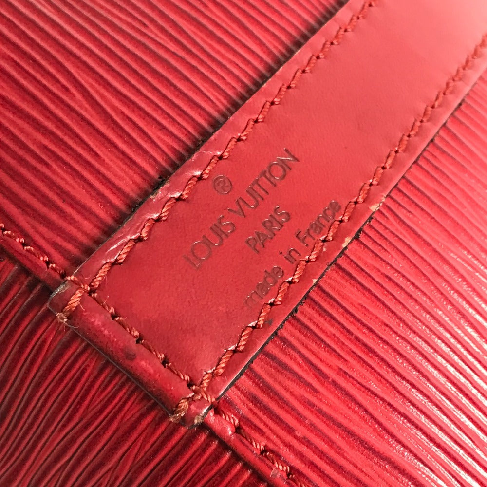 LOUIS VUITTON M44107 Epi Petit Noe Bag One Shoulder Drawstring Bag Shoulder Bag Epi Leather Women's Castilian Red Red