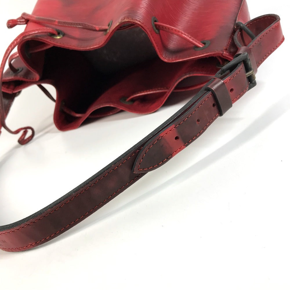 LOUIS VUITTON M44107 Epi Petit Noe Bag One Shoulder Drawstring Bag Shoulder Bag Epi Leather Women's Castilian Red Red