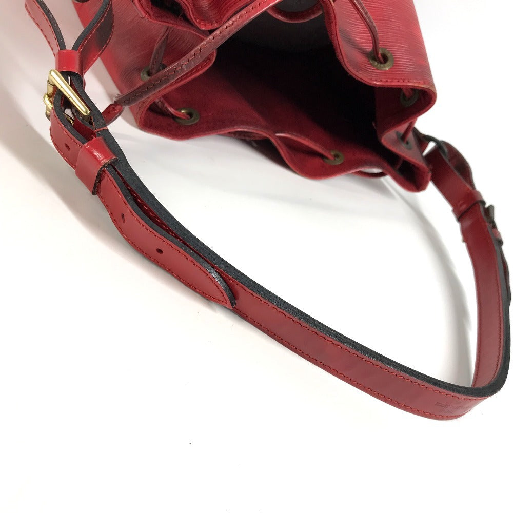 LOUIS VUITTON M44107 Epi Petit Noe Bag One Shoulder Drawstring Bag Shoulder Bag Epi Leather Women's Castilian Red Red