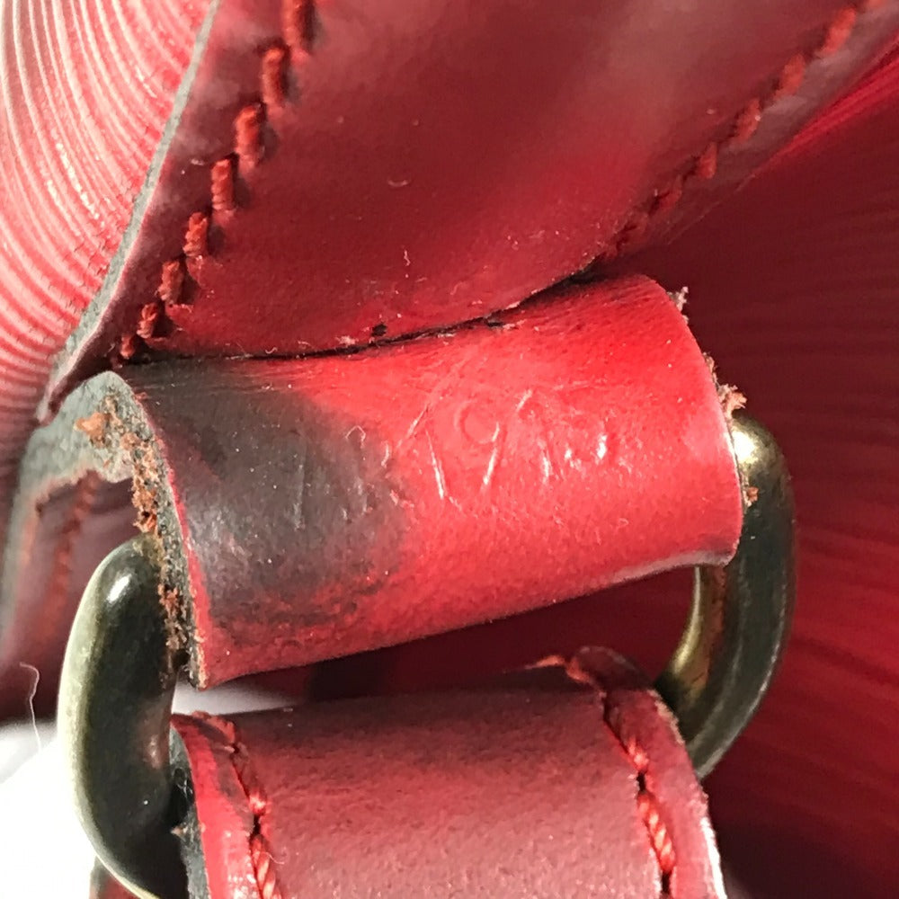 LOUIS VUITTON M44107 Epi Petit Noe Bag One Shoulder Drawstring Bag Shoulder Bag Epi Leather Women's Castilian Red Red