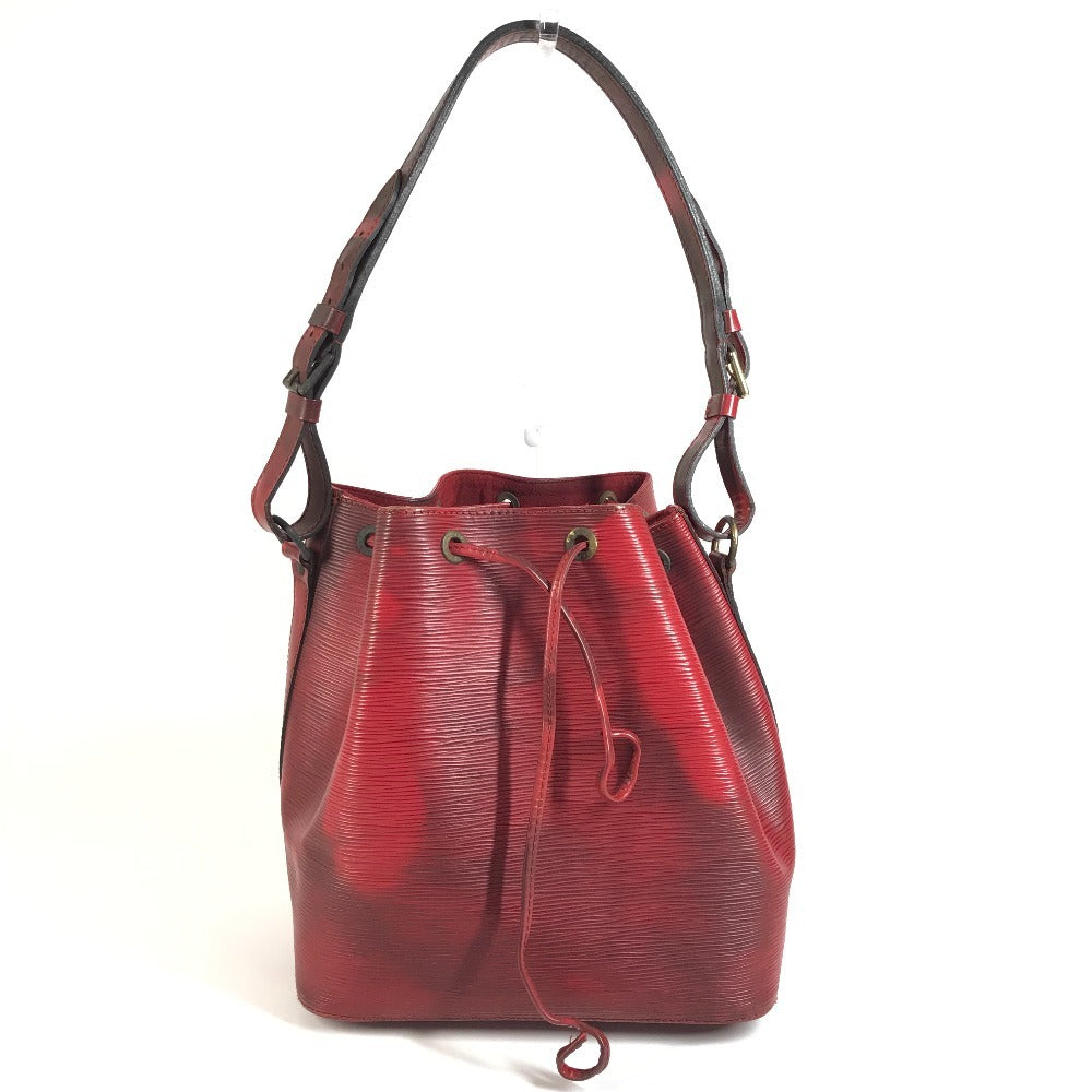 LOUIS VUITTON M44107 Epi Petit Noe Bag One Shoulder Drawstring Bag Shoulder Bag Epi Leather Women's Castilian Red Red