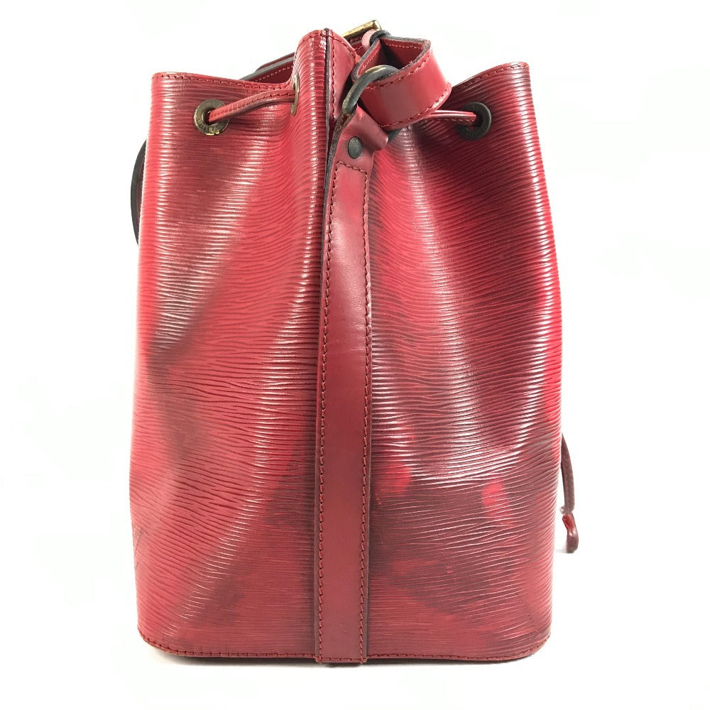 LOUIS VUITTON M44107 Epi Petit Noe Bag One Shoulder Drawstring Bag Shoulder Bag Epi Leather Women's Castilian Red Red