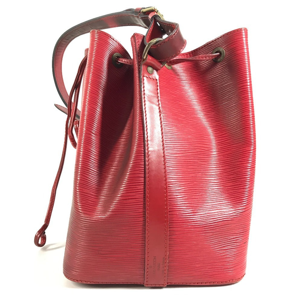 LOUIS VUITTON M44107 Epi Petit Noe Bag One Shoulder Drawstring Bag Shoulder Bag Epi Leather Women's Castilian Red Red