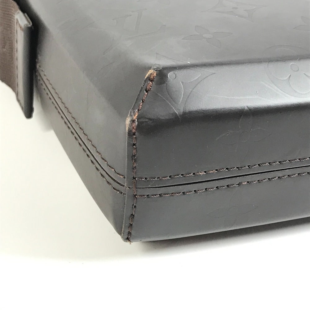 LOUIS VUITTON M46520 Monogram Glace Bobby Pochette Crossbody Shoulder Bag Monogram Glace Leather Unisex Cafe Brown