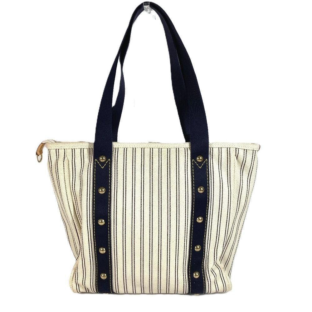 LOUIS VUITTON M40132 Antigua Cabas MM Shoulder Bag Tote Bag Canvas Unisex White