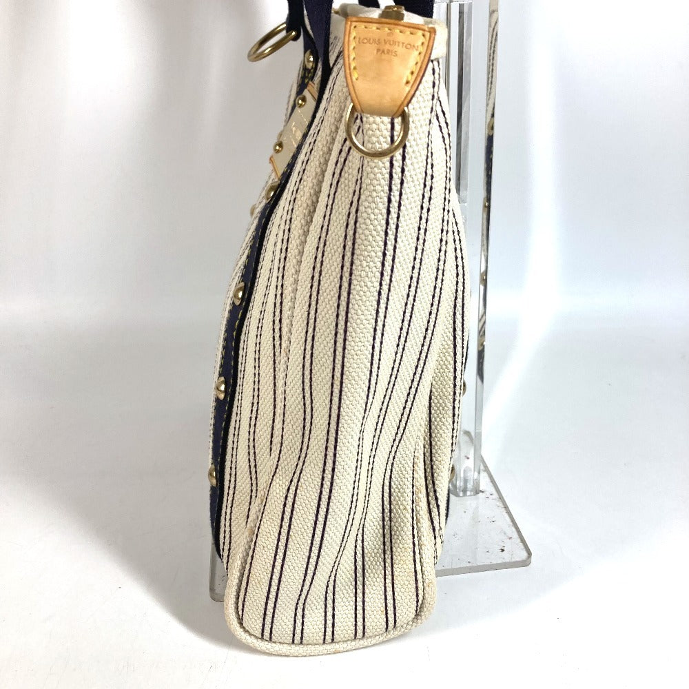 LOUIS VUITTON M40132 Antigua Cabas MM Shoulder Bag Tote Bag Canvas Unisex White